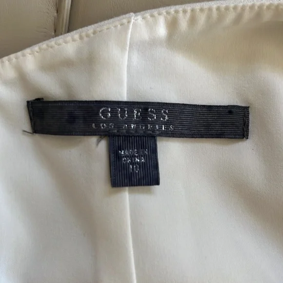 Guess white halter mini dress size 10 - Picture 8 of 8